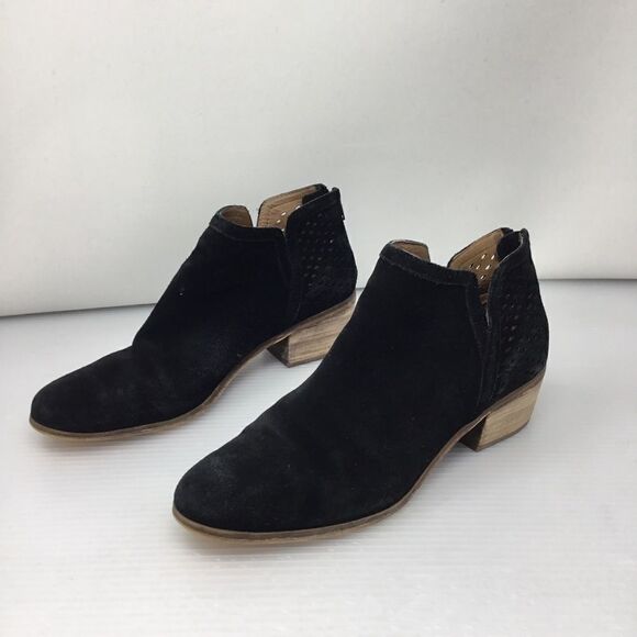 Susina Kyle Perforated Suede Ankle Bootie (B8) - Picture 1 of 8